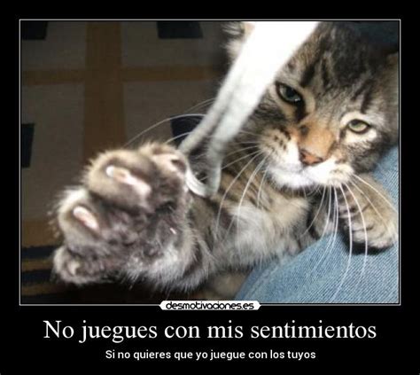No juegues con mis sentimientos | Desmotivaciones