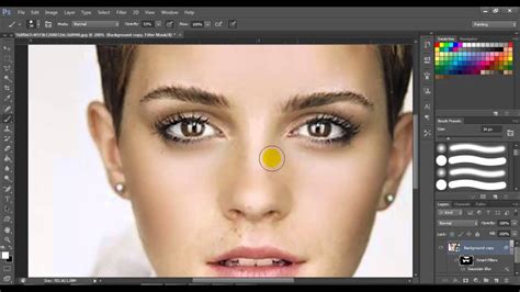 How To Remove Black Spot From Face Using Photoshop Youtube