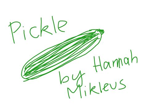 How To Draw A Pickle Art Drawing Showme