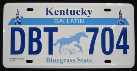 License Plates Nummernschild aus Kentucky!