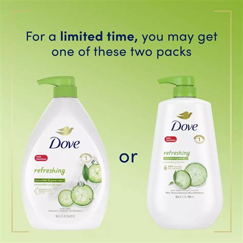 Dove Refreshing Body Wash With Pump Cucumber And Green Tea Shop Body