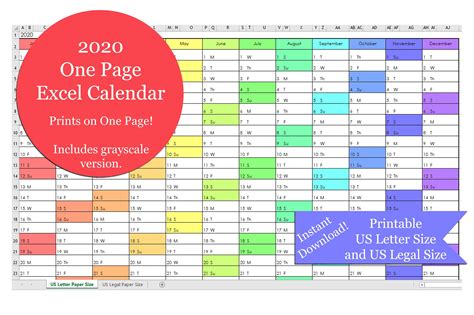Printable Calendar In Excel In 2020 Excel Calendar Excel Calendar