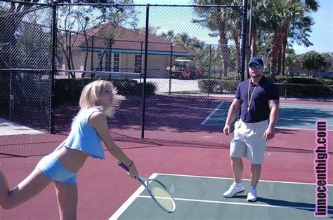 Sexy Blonde Schoolgirl Teen Lacie Capers Fucks Her Tennis Coach Porn
