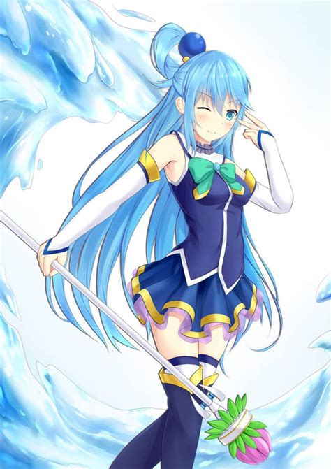 Aqua Konosuba Vector By Artemsan15 On Deviantart Personajes De Anime