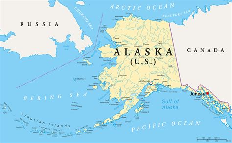 Alaska Map Guide Of The World