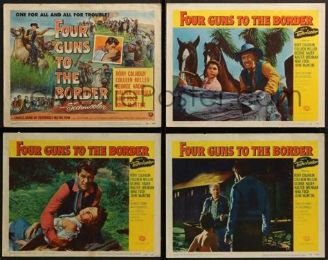 Four Guns To The Border 8 Lcs 1954 Rory Calhoun Colleen Miller One