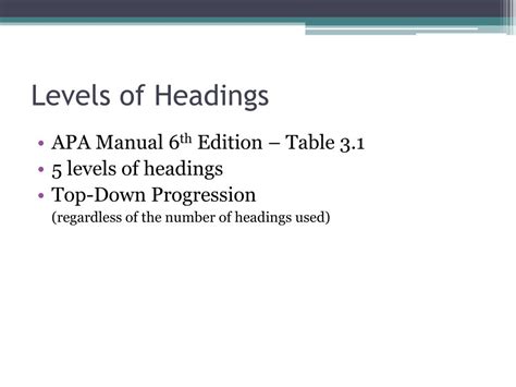 Space between lines in cells which have more than 1 line. PPT - APA Headings PowerPoint Presentation, free download - ID:2087088