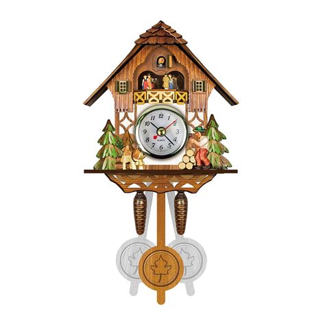 Buy Aoxing Cuckoo Wall Clock Retro Clock Wooden Living Room Clock