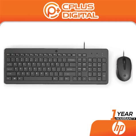 Hp 150 Wired Keyboard And Mouse Combo With 12 Shortcut Keys And Usb