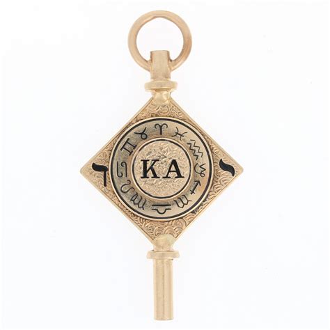 Vintage Kappa Alpha Society Key Fob 14k Yellow Gold Member Pendant Ebay