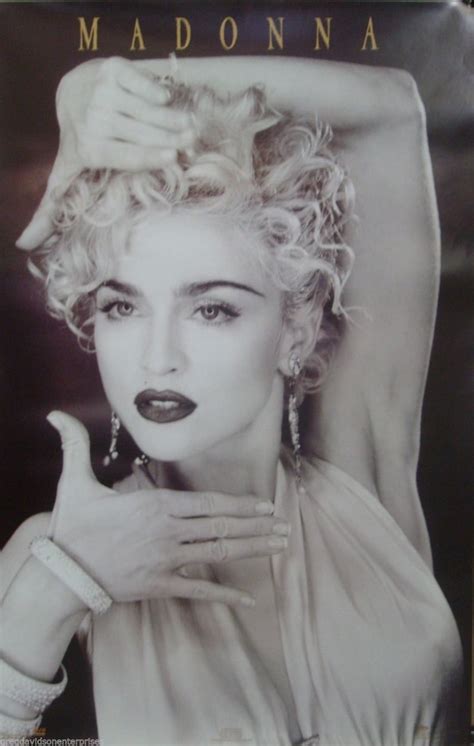 Madonna 23x35 Vogue Close Up Poster 1990 Etsy