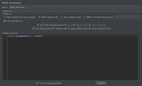 However the normal thing to do is to create a namespace object that maps a namespace prefix to a namespace uri, add that namespace object to the xpath object. XPath JMeter Assertion : Error "prefix must resolve to a ...