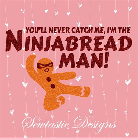 Ninjabread Man Svg Ninja Svg Gingerbread Svg Cut File