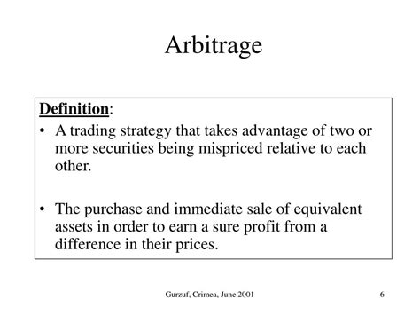 Ppt The Arbitrage Theorem Powerpoint Presentation Free Download Id