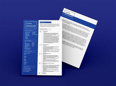 Resume Template Etsy