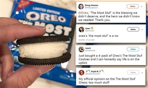 Oreo Releases New Most Stuf Cookies Daily Mail Online