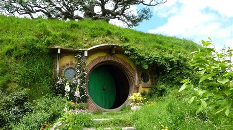 Nature Landscape House New Zealand Hobbiton Door