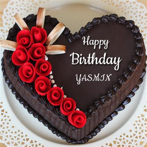 Happy birthday cakes with name and wishes are the exclusive and unique way to wish you friends & family members online. Beautiful Chocolate Heart Name Birthday Cake With Rose