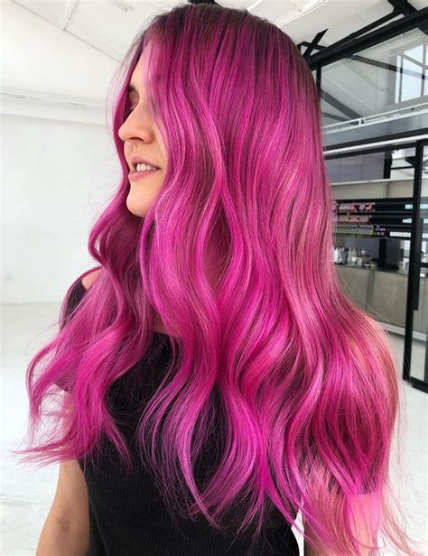 40 unbelievably cool pink hair color ideas for 2024 hair adviser dark pink hair pink hair