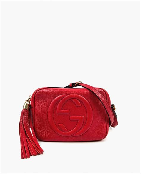 Gucci Soho Leather Disco Bag Red Luxury Helsinki