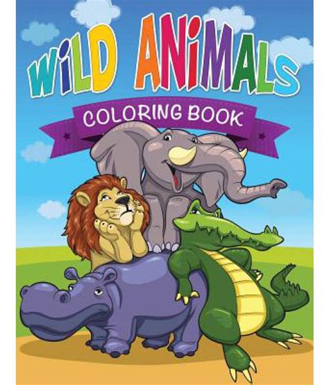 Wild Animals Coloring Book Buy Wild Animals Coloring Book Online At