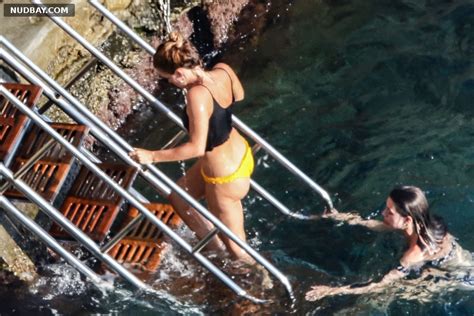 Emma Watson In A Bikini At A Beach In Positano