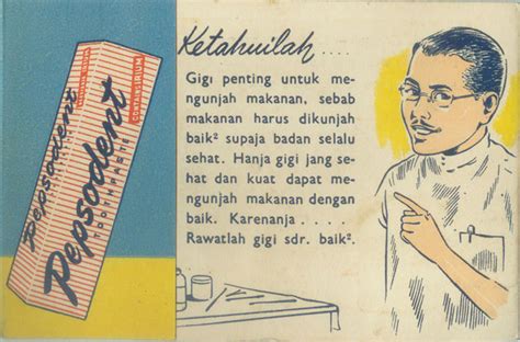 Pasta gigi mengghindari gigi berlubang. Koleksi Djadoel: BROSUR PEPSODENT : - Terjual (SOLD)