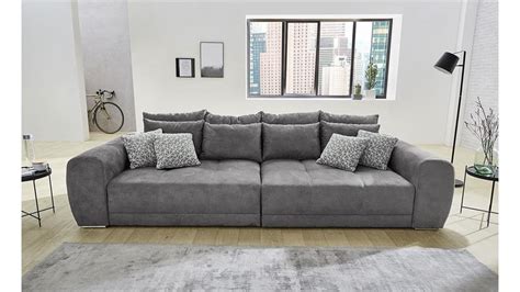 Grosse kissen lassen eine récamiere noch einladender wirken, während du mit kleinen zierkissen farbtupfer setzen kannst, die das zeitlose design von ikea sofas hervorheben. Big Sofa MOLDAU XXL Couch Microfaser dunkelgrau Kissen