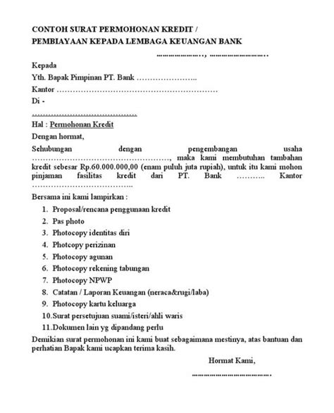 35+ Contoh Surat Permohonan Kerja, Izin, Bantuan, Dana  Contoh Surat