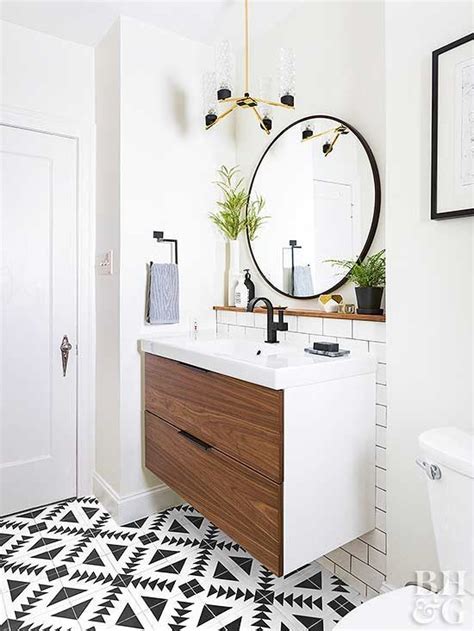 Tested to cope with high humidity areas, our bathroom mirrors aren't just practical for seeing where you're really. modern bathroom with round mirror and single sink cabinet ...
