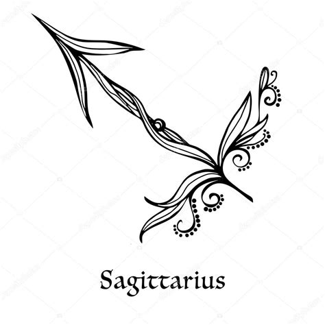 Zodiac Sign Sagittarius Stock Vector Image By ©elenabesedina 85631128