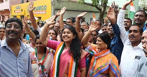 karnataka congress jd s alliance passes first poll test in jayanagar