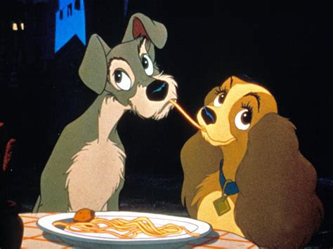 Lady And The Tramp Kissing