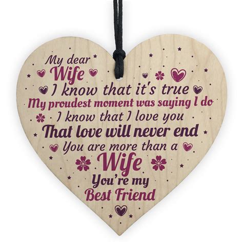 Gift ideas for wife wedding anniversary. Anniversary Card Wife Gifts For Him 1st 2nd 3rd 4th ...