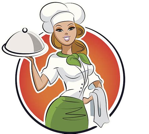 Download Cartoon Of A Sexy Female Chef Illustrations, Royalty-Free ...
