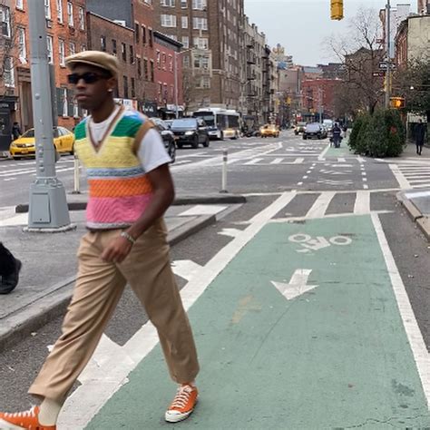 Spotted Tyler The Creator Dons Multi Colour Sweater Vest Converse