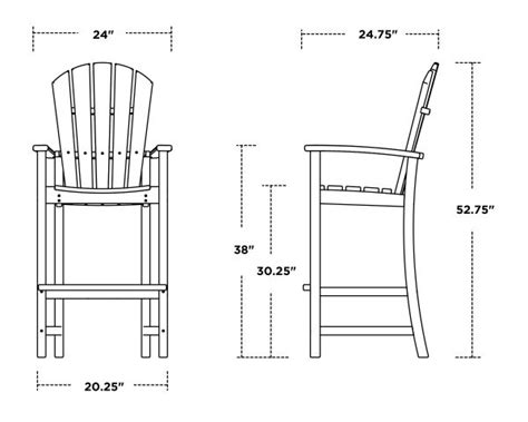 POLYWOOD® Palm Coast Bar Chair - HND202
