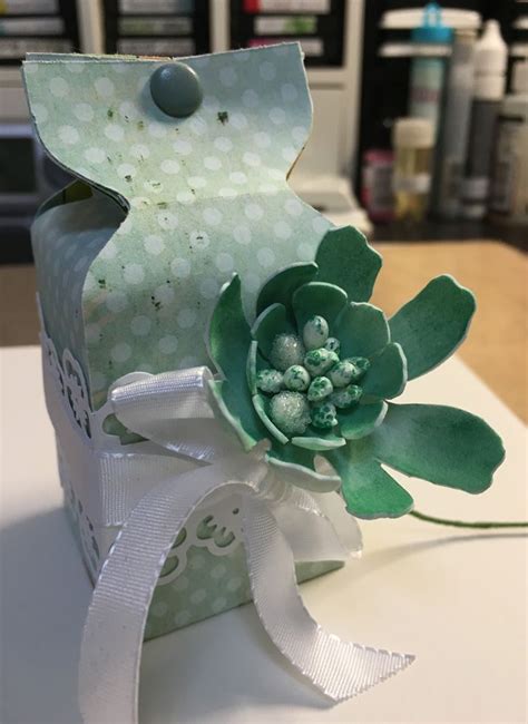 Check spelling or type a new query. Gift box with flower embellishment foamiran succulent ...