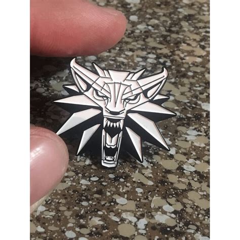 Witcher 3 Wild Hunt Game Medallion Pin Jewelry Brooch Button Etsy