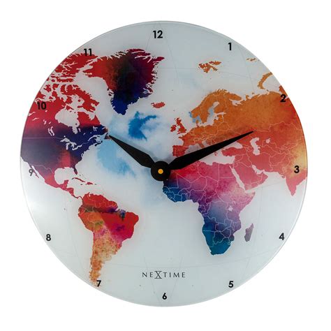 Buy Nextime Colourful World Wall Clock Online Purely Wall Clocks