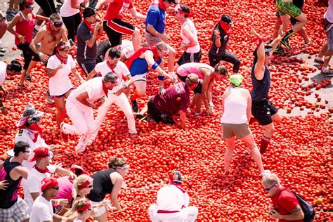 Just Enjoy The La Tomatina Festival Of Spain
