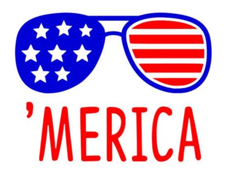 Merica svg Fourth of July svg sunglasses svg America svg