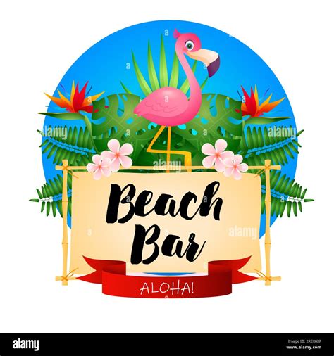 Beach Bar Poster Design Stock Vector Image And Art Alamy