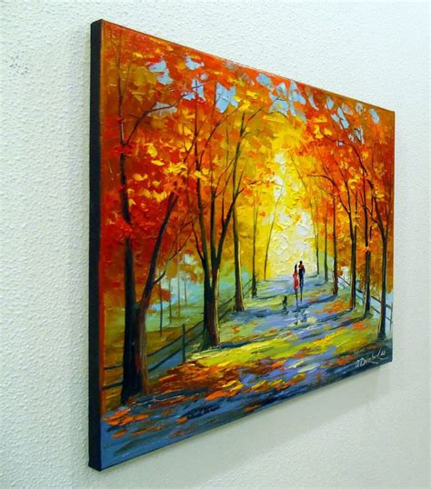 Autumn Walk Paintings By Olha Darchuk
