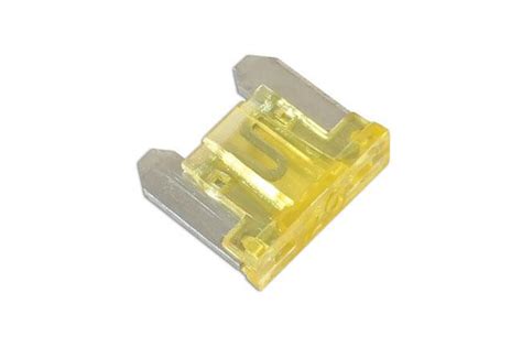 Low Profile Mini Blade Fuse 20 Amp Yellow Pack 25 Connect 30442
