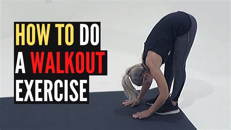 Walkout Exercise How To Tutorial By Urbacise Youtube