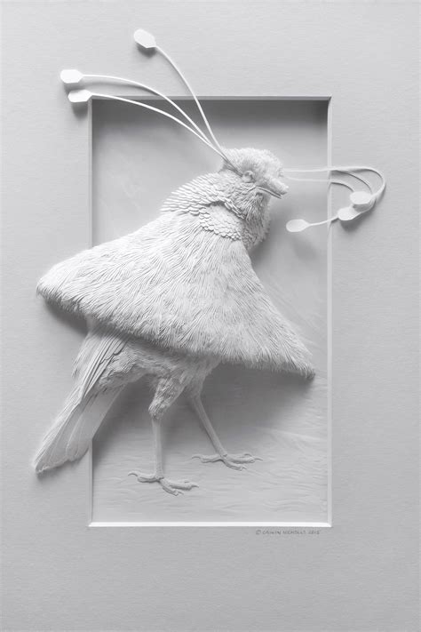 Delicate Paper Sculptures Of Wildlife By Calvin Nicholls Visual Broadcast