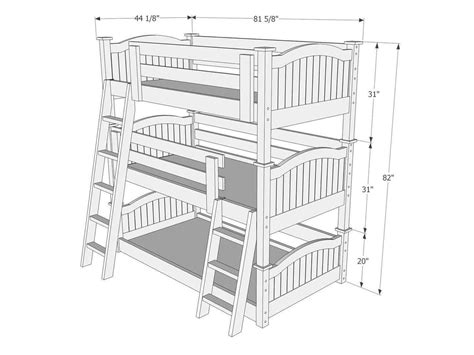 Bunk Beds Dimensions Leon Furniture