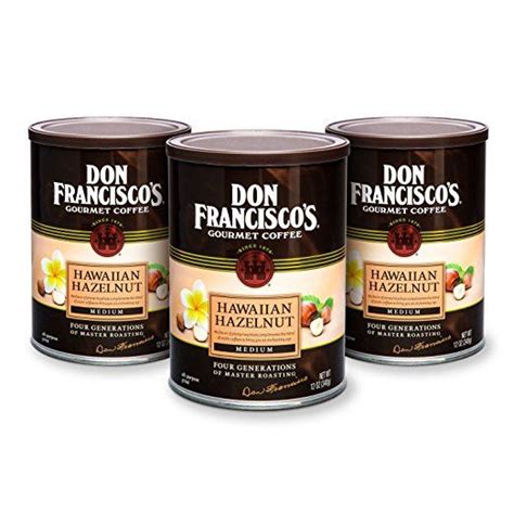 Coffee beans everyday millions of people enjoy their lives by drinking a fragrant dark morning drink. Don Francisco's Hawaiian Hazelnut Flavored Coffee, 12-Ounce Can (3-Count) Review | Coffee flavor ...
