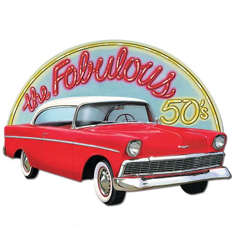 1950s Fabulous 50s Sign